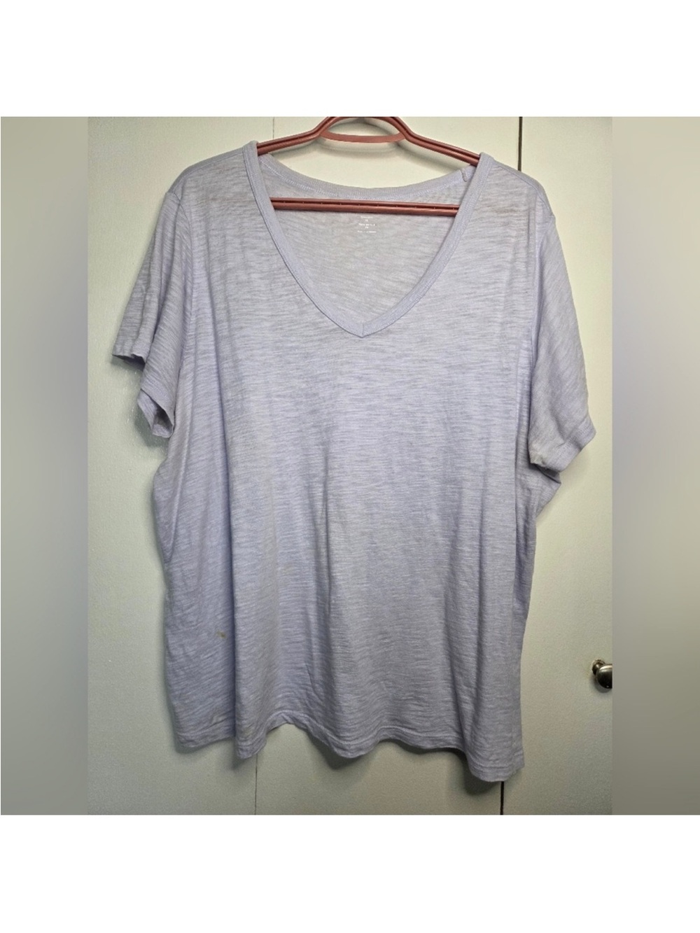 Old Navy Everywear Pastel Lilac Purple V Neck Short Sleeve Tee Size XL